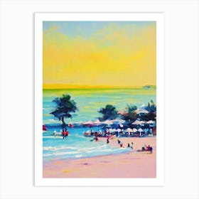 Oludeniz Beach, Turkey Bright Abstract Art Print