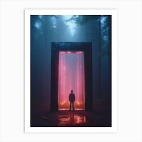 Doorway In The Forest Art Print