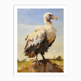 Bird Painting Vulture 2 Art Print