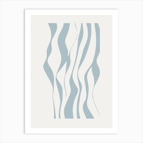 Wavy Lines minimalism art Art Print