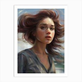 The wind Art Print