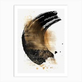 Abstract Brush Stroke Painting Art Print