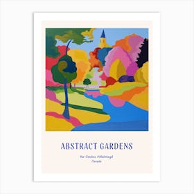 Colourful Gardens Kew Gardens Hillsborough Canada 3 Blue Poster Art Print