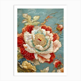 Chinese Flower 3 Art Print