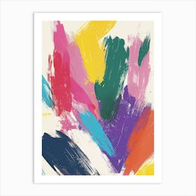 Abstract Brushstrokes 6 Art Print