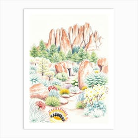 Cactus Garden 1 Art Print