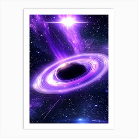 Black Hole In Space 1 Art Print