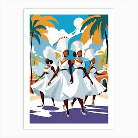 Bomba y Plena Dancers Art Print