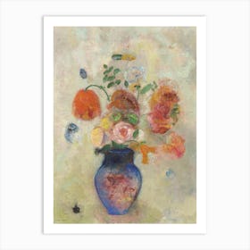 Large Vase With Flowers (1912, Odilon Redon Art Print