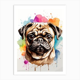 Pug Face Art Print