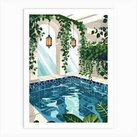 Swimming Pool In The House Art Print