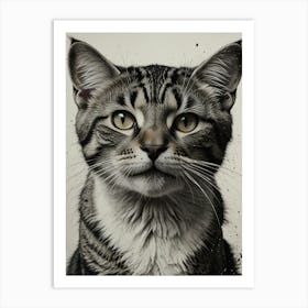 Cat Painting 2 Art Print