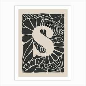 Botanical Letter S No 0759 Art Print