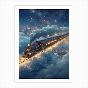 tran in sky Art Print