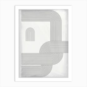 N - Shape Art Print