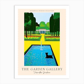 The Garden Gallery, Versailles Gardens France, Cats Pop Art Style 2  Art Print