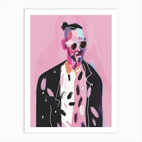 Man In Sunglasses 3 Art Print