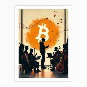 Bitcoin Music Art Print