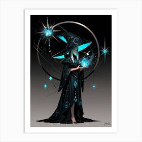 Witch Holding A Star 2 Art Print