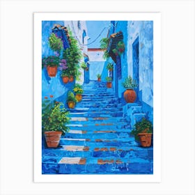 Chefchaouen Blue Art Print