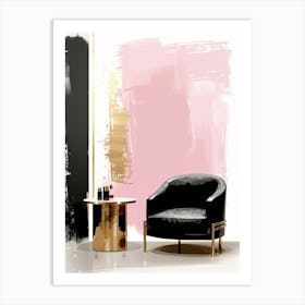 Gold And Pink Art Print