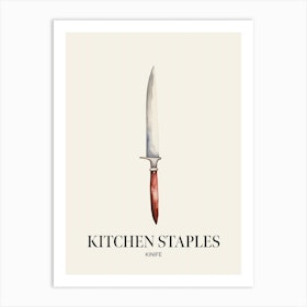 Kitchen Staples Kinife 2 Art Print