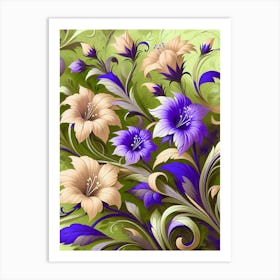 Mistflower 2 AI Art Print