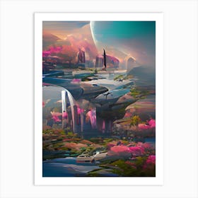 City In The Sky Art Print