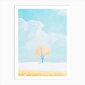 Tree In The Snow 1 Art Print