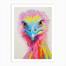 Colourful Bird Painting Emu Art Print