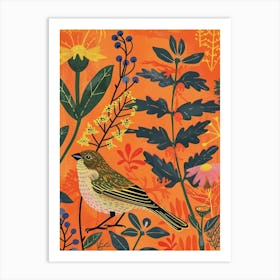 Spring Birds Finch 2 Art Print