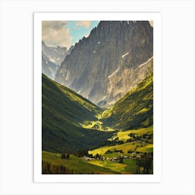 Vanoise National Park France Vintage Poster Art Print