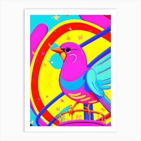 Colorful Bird-Reimagined 1 Art Print