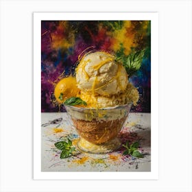 Ice Cream In A Bowl 1 Art Print