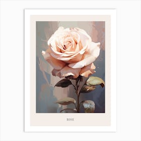 Floral Illustration Rose 6 Poster Art Print