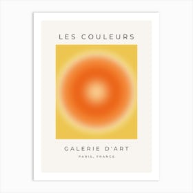 Les Couleurs | 13 - Sunshine Gradient Aura Art Print