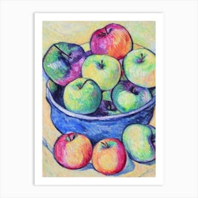 Apple Vintage Sketch Fruit Art Print