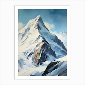 Vinson Massif Antarctica 5 Mountain Painting Art Print