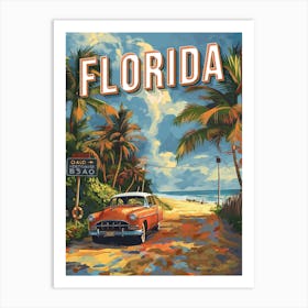 Florida Vintage Poster Art Print