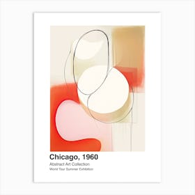 World Tour Exhibition, Abstract Art, Chicago, 1960 4 Art Print