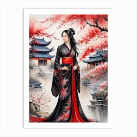 Chinese Lady 2 Art Print