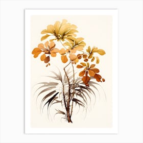 Asian Flower Art Print