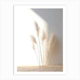 White Feathers Art Print