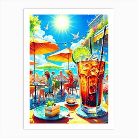 Iced Coffee 2 Art Print