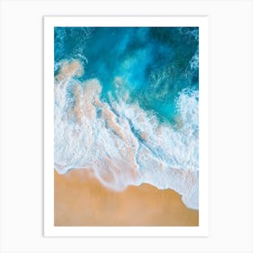 Aerial View Of A Beach 35 Art Print