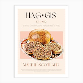 Haggis Mid Century Art Print