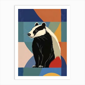 Badger Canvas Print Art Print