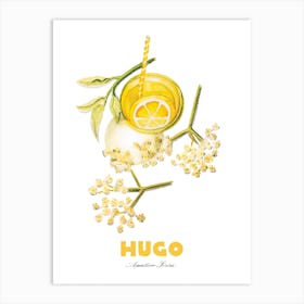 Hugo Cocktail Painting Art Print