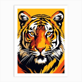 Tiger Head Illustration Art Print