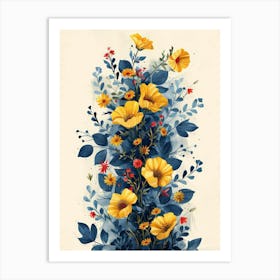 Yellow Flowers 5 Art Print